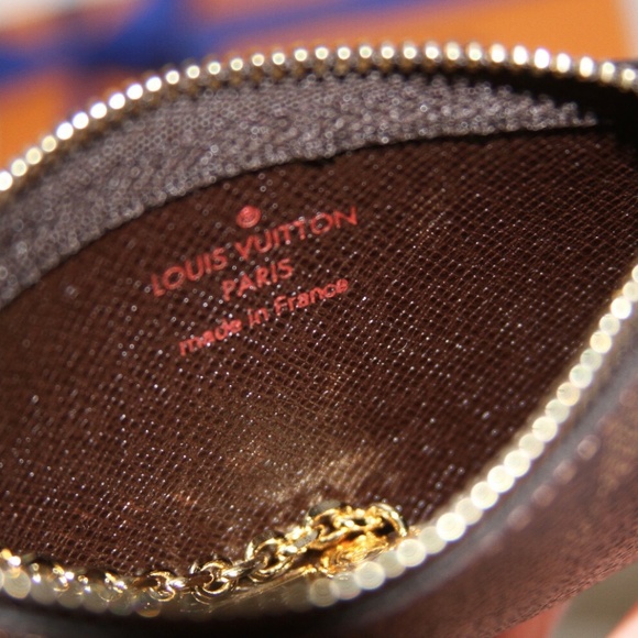 New! LOUIS VUITTON Key Pouch Damier Ebene Made in France - Picture 8 of 8